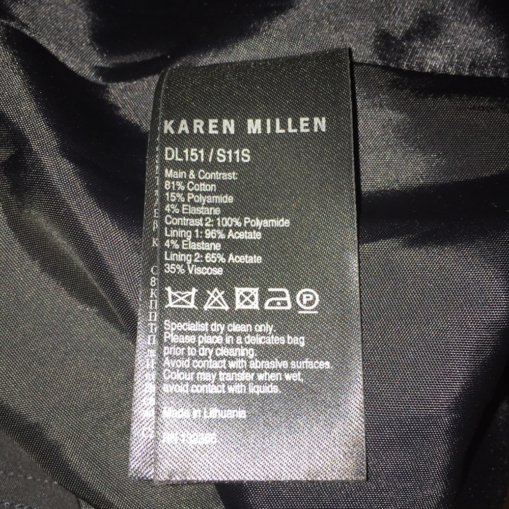 KAREN MILLEN COTTON FIT FLARED STRUCTURED … - Picture 8 of 8